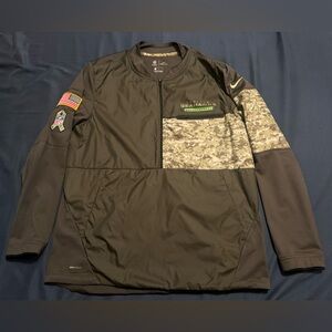 Nike Seattle Seahawks Salute To Service Size L 1/2 Zip Jacket Camo Nike Shield